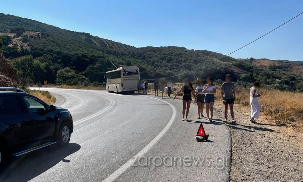Χανιά: Ταλαιπωρία για επιβάτες του ΚΤΕΛ προς Παλαιόχωρα - Έμεινε το λεωφορείο στα Φλώρια (φωτο)