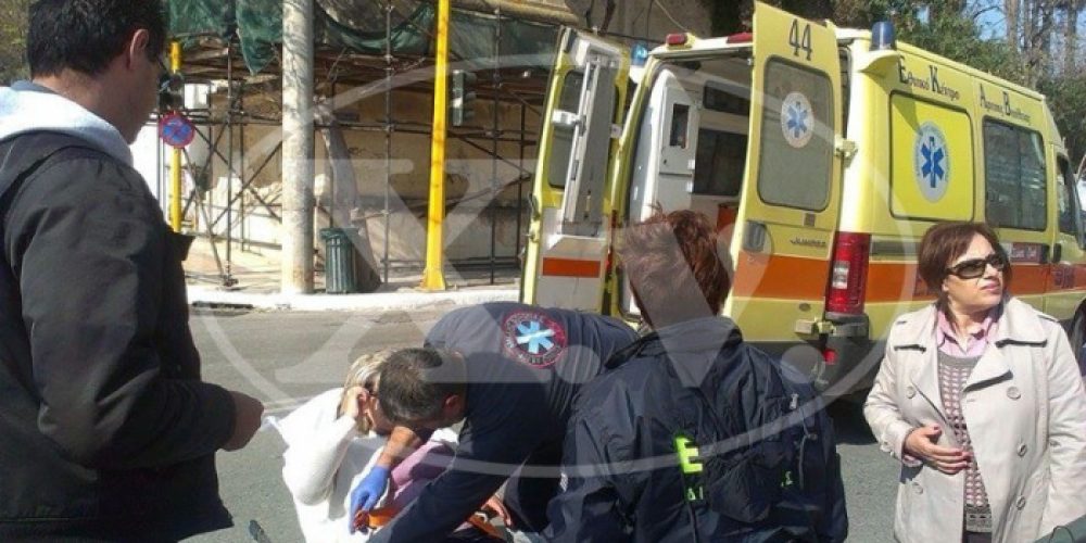 Τροχαίο ατύχημα με τραυματία στο κέντρο των Χανίων (φωτο)