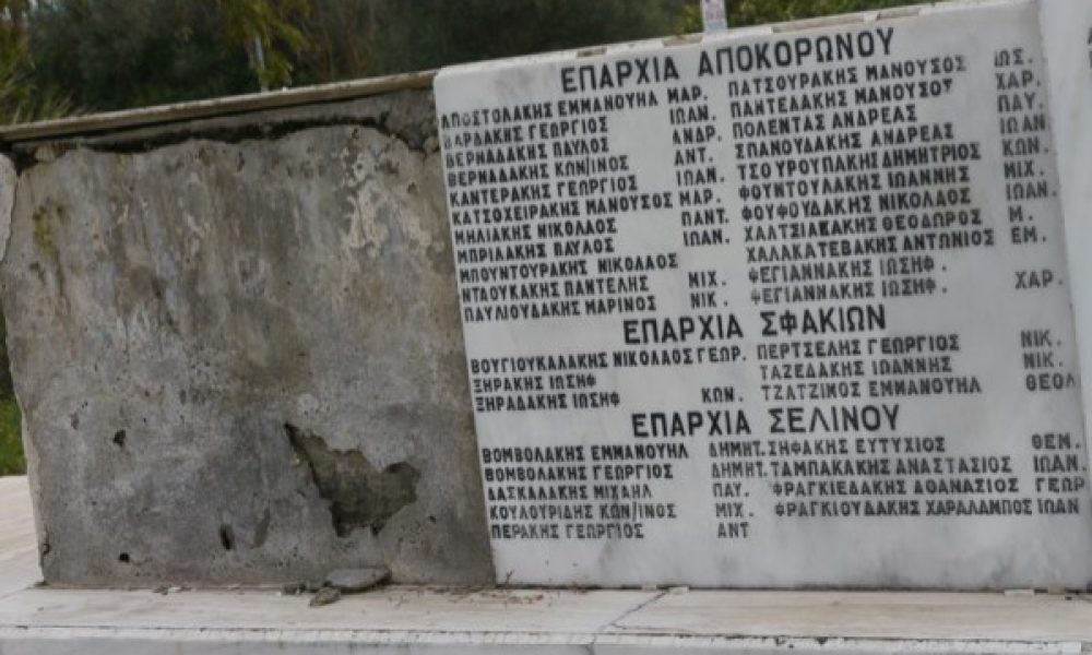 Χανιά: Εικόνες ντροπής σε μνημείο για τα θύματα των ναζί στην Αγιά(video)