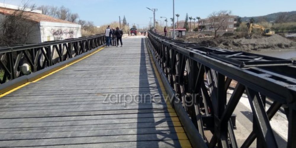 Χανιά: Δόθηκε πάλι στην κυκλοφορία η Γέφυρα στον Πλατανιά! Μπήκαν υποστυλώματα στις δύο άκρες της