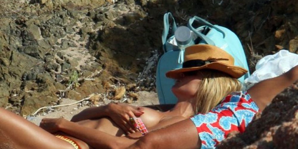 Heidi Klum: Τόπλες ερωτικά παιχνίδια με τον σύντροφο της στην άμμο