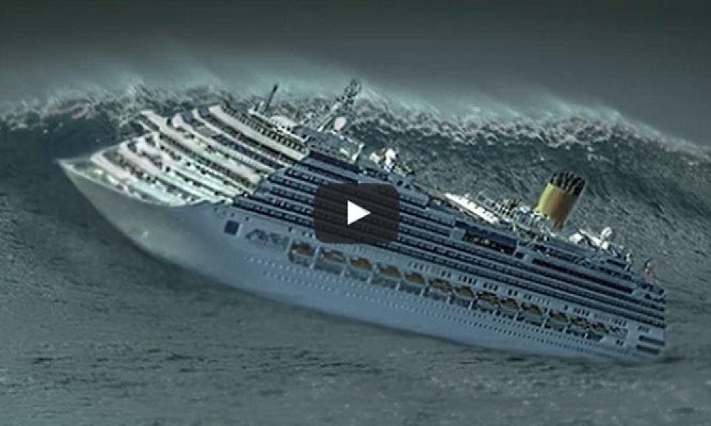 Πλοία παλεύουν με τεράστια κύματα (βίντεο)!