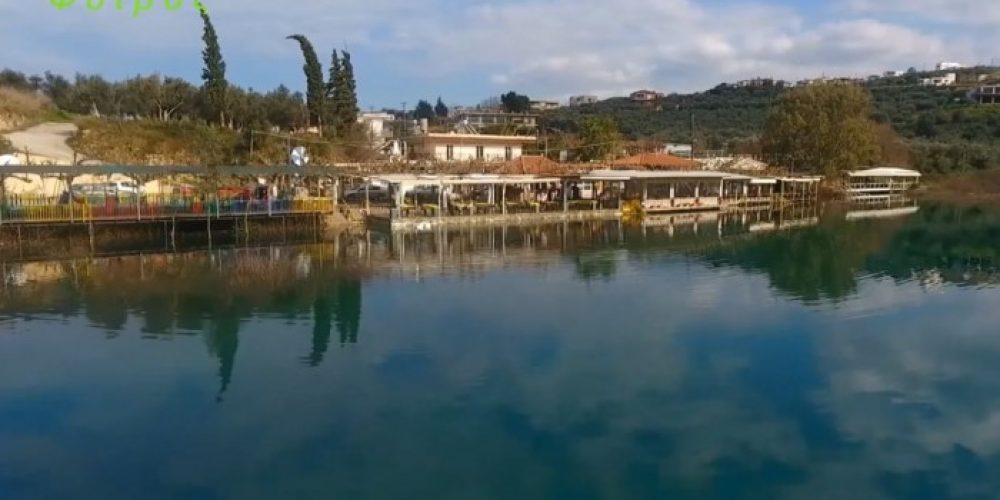 Γεμάτη η λίμνη Κουρνά από νερό μετά την τελευταία κακοκαιρία (βίντεο)