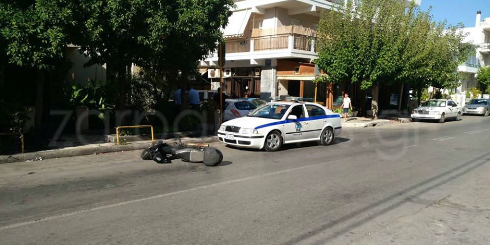 Χανιά: Νέο τροχαίο με μηχανάκι και έναν τραυματία στο κέντρο της πόλης (Photos)