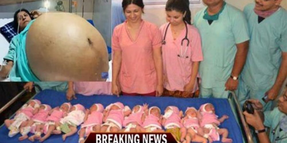 Απίστευτο: Γέννησε 11 μωρά με φυσιολογικό τοκετό!