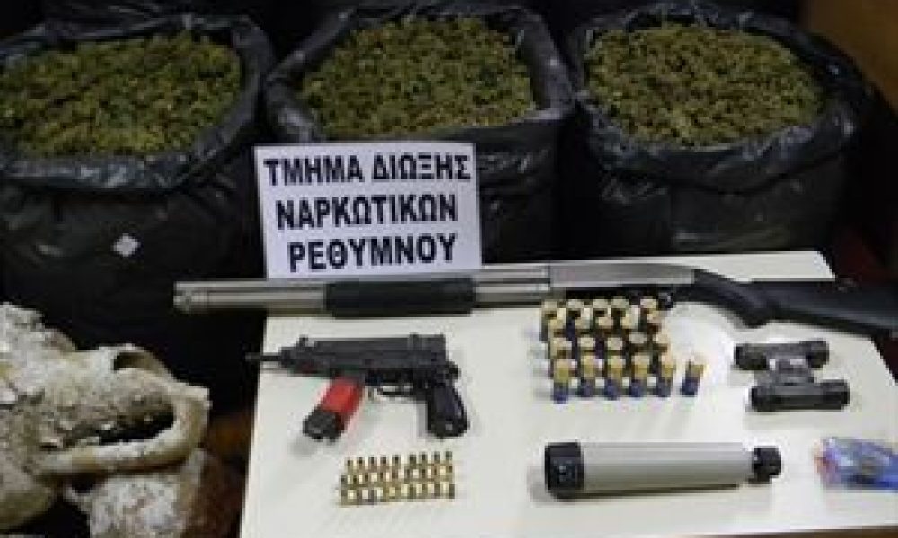 Δεκάδες κιλά χασίς και όπλα σε ποιμνιοστάσιο στο Ρέθυμνο