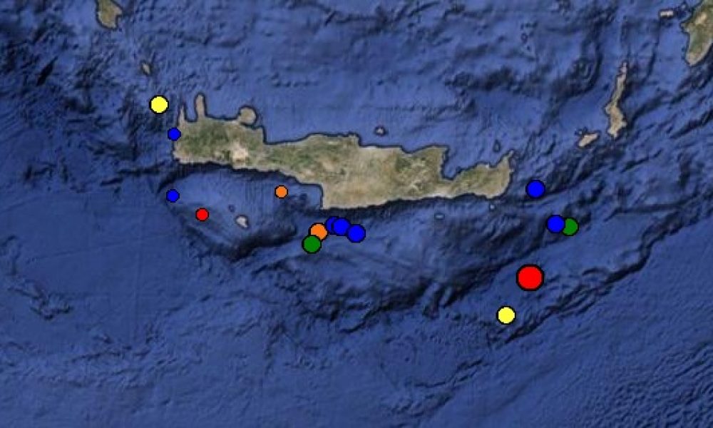 Σεισμική δραστηριότητα πρωινιάτικα στην Κρήτη Ταρακουνήθηκε το νησί