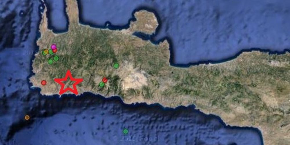 Νέος δίδυμος σεισμός στην Κρήτη έγινε αισθητός