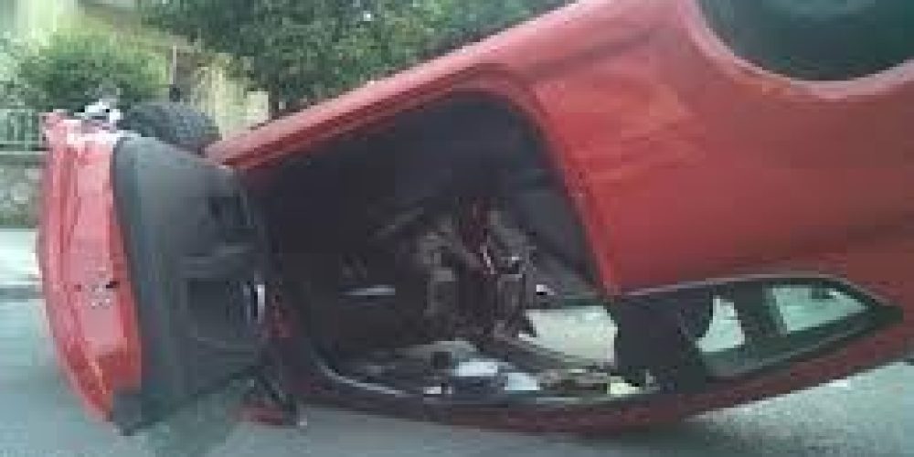 Ηράκλειο: Τραυματίστηκαν δυο παιδιά σε τροχαίο στον Αμπελούζο- Αναποδογύρισε το Ι.Χ. που οδηγούσε η μητέρα τους!
