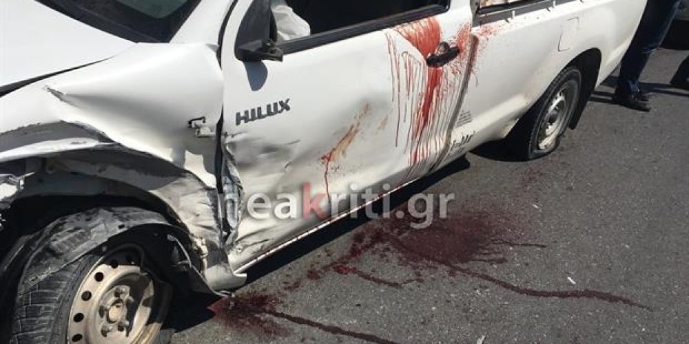 Κρήτη: Ακρωτηριάστηκε το χέρι οδηγού μετά από τροχαίο με δύο αυτοκίνητα (φωτο)
