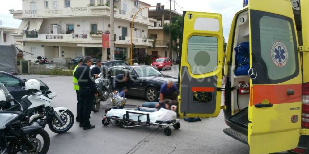 Χανιά: Ταξί τράκαρε με μηχανή στη Γογονή – Στο νοσοκομείο ο οδηγός (φωτο)