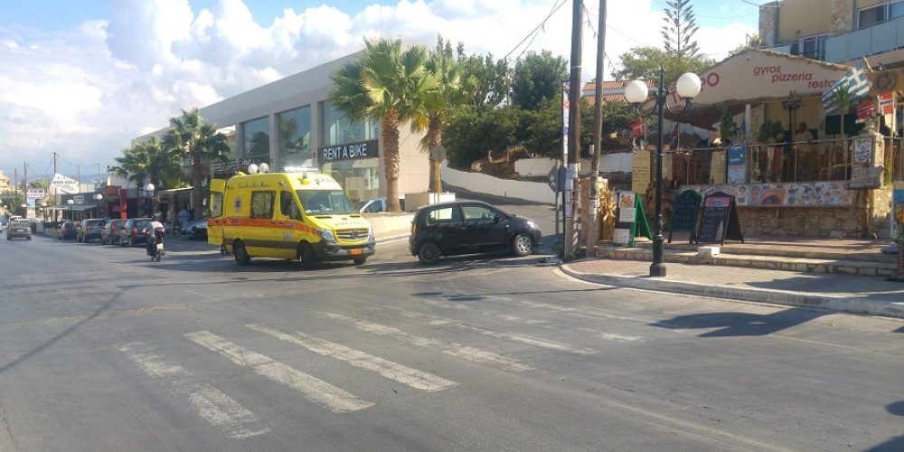 Χανιά: Τροχαίο με μηχανάκι στην Αγία Μαρίνα (Photo)