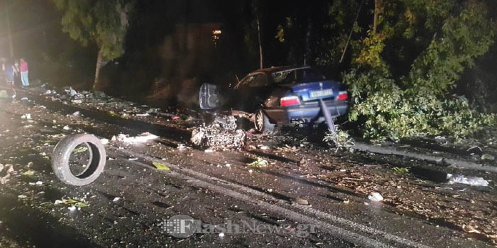 Νεκρός 20χρονος Χανιώτης. Διαλύθηκε το αυτοκίνητο στην Λ. Σούδας (φωτο)