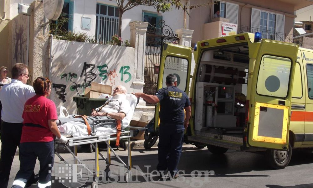 Στο Νοσοκομείο βετεράνος της Μάχης της Κρήτης μετά από τροχαίο στο κέντρο των Χανίων (φωτο)