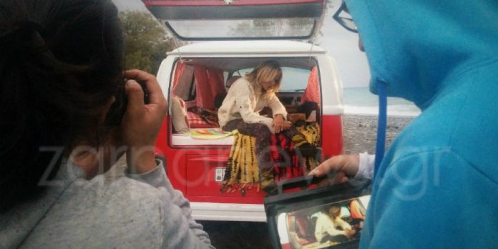 Αποκλειστικές φωτογραφίες από τα γυρίσματα του βίντεο κλιπ της Άννας Βίσση στα Χανιά