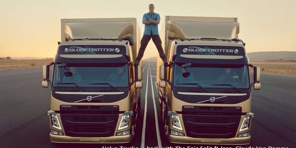 Ακροβατικό – παγκόσμια πρωτιά από τον Van Damme με φορτηγά Volvo (video)