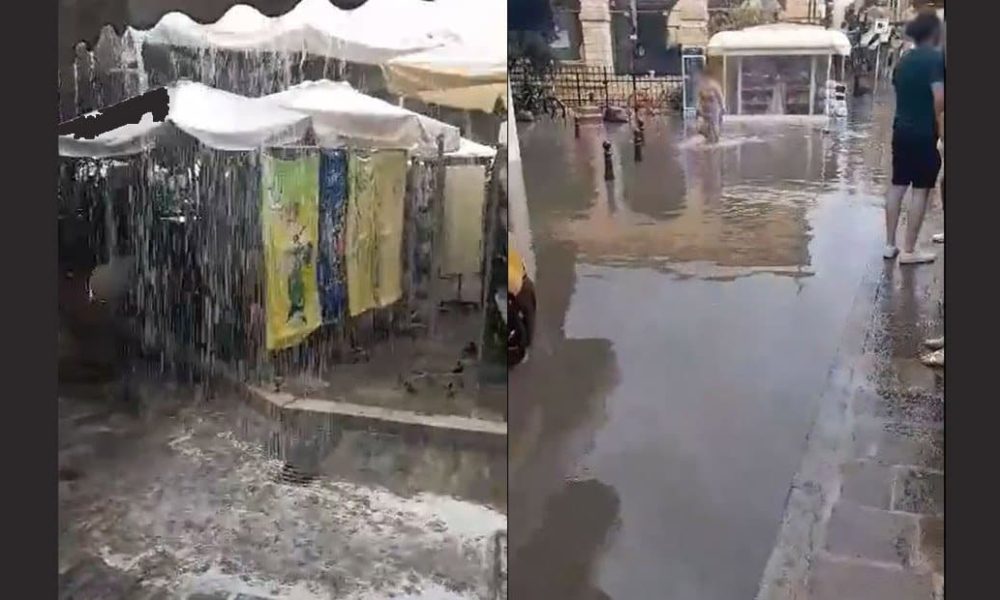 Προβλήματα στο Ρέθυμνο από έντονη βροχόπτωση - Σε ποιες περιοχές της Κρήτης έβρεξε καλοκαιριάτικα! (video)