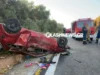 Παρολίγον νέα τραγωδία στα Χανιά: ΙΧ αυτοκίνητο ανετράπη μετά από τροχαίο στον ΒΟΑΚ – Τρεις τραυματίες (φωτο)
